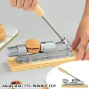 Pecan Nut Cracker Tool for Easy Cracking Heavy Duty Nut Sheller with Wood levfW