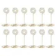 12 Pack Table Number Card Holders Photo Holder Stands Place Menu Clips,4323