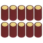 100Pcs PVC Heat Shrink Wine Bottle Caps, 1.2" Wine Shrink Wrap Sleeve Cap Claret