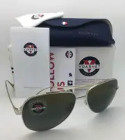 New VUARNET Sunglasses VL 1611 0006 Gold & Silver Aviator w/ ColorLynx Mirror