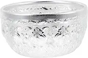 MOTHNUR Metal Bowl Food Serving Bowl Delicate Food Bowl Household Bowl Decorative Fruits Bowl Mixing Bowl Metal Serving Bowl Metal Craft Tableware Food Container Carving Bowl Noodle Bowl