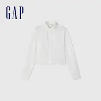 在飛比找蝦皮商城優惠-Gap 女裝 純棉長袖襯衫-白色(891882)
