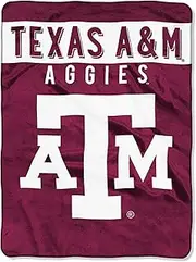 NCAA Unisex Basic Plush Raschel Throw Blanket
