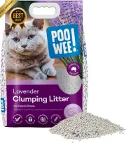 Clumping Lavender Cat Litter 7.5kg - Scoopable, Odour Control, Easy Clean