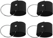 NOLITOY Versatile Leather Hook Towel Hangers Pcs Scarf Clamp Storage Holder Kitchen Towel Ring for Women's Clamps