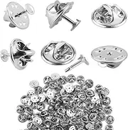 [LANAFAY] 120 Pairs Butterfly Clutch Tie Tacks Pin Back Replacement with 8mm Length Blank Pins