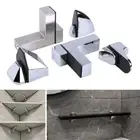 Glass Door Clamp Frameless Brackets Glass Shelf Holder Cabinet Door clip