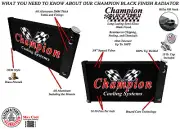 SR 3 Row DP Black Finish Radiator 17x28",1.5,1.75-1965-74,79-82 Eldorado LS