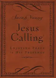 Jesus Calling 365-Day Devotional Brown Leatherette Peace in His Presence Book