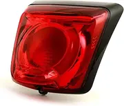 Vespa Original Black Shiny OEM LED Rear Light Assembly for Vespa GTS HPE, Tail Light for Vespa GTS Super, Brake Light for Vespa GTV 125-300cc 2019 onwards, LED Bulbs Included, with e-pass, 1D002964