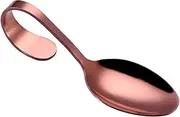 KICHOUSE Elegant Curved Spoon Stainless Steel Tableware for Buffet Wedding Party