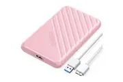 Orico 25PW1-U3-PK 2.5" External Hard Drive Enclosure USB to SATA for HDD/SSD 7/9.5mm - Pink