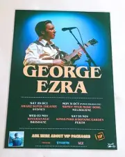 GEORGE EZRA - Australia 2022 Tour - Laminated Promo Tour Poster - NEW!