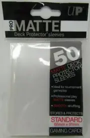 Ultra Pro 50 White Pro Matte Gaming Card Sleeves