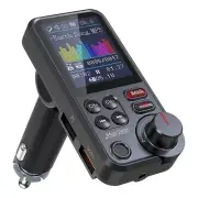 Car Wireless Bluetooth FM Transmitters MP3 Player Bass QC3.0 Fast USB Charger