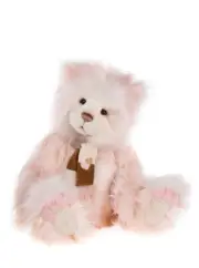 Charlie Bears 2023 | Big Sister Plush Pink Teddy Bear Cute With Scarf