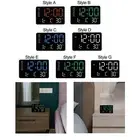 Digital Alarm Clock Ornament LED Alarm Clock for Office Bathroom NightStand