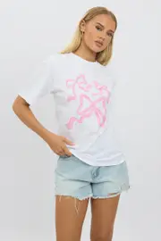 Pink Graphic Tee Short Sleeve - Size 16XL, Women's Graphic Tee