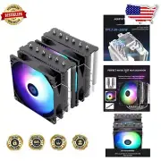 Advanced ARGB CPU Cooler with 6 Heat Pipes & Low Noise Dual PWM Fan Technology