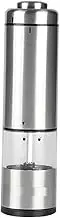 Ciieeo Electric Pepper Grinder Portable Pepper Grinding Tool for Sea Salt Spices Reusable Seasoning Mill with Transparent Chamber Kitchen Gadget