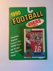 Megacards 1990 Topps Football Team Set SAN FRANCISCO 49ERS Sealed 24ct case mint