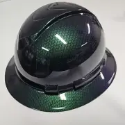 full brim hard hat custom hydro dipped IN CHAMELEON FLIP FLOP CARBON FIBER