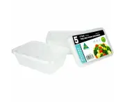 Plastic Takeaway Containers With Lids 750ml (Pack of 5)