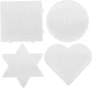 Gogogmee Educational Bean Puzzle Templates 4pcs Geometric Templates for Boys and Girls' Stencil Puzzle DIY Play