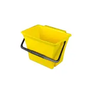 SYR Klingon Mop Storage Bucket w/Carry Handle For LTS Combo Floor Cleaner YLLW