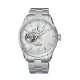 【ORIENT 東方錶】官方授權T2 東方之星 小鏤空機械錶 鋼帶款 白色-39.3mm(RE-AT0003S)