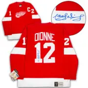 Marcel Dionne Detroit Red Wings Signed Vintage Fanatics Jersey 5