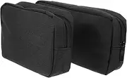 2Pcs Travel Electronics Organizer Bag Storage Pouch for Chargers Cables and Accessories Compact Design Dustproof Scratch Resistant for Home Travel