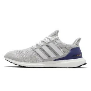 【adidas 愛迪達】慢跑鞋 Ultraboost 1.0 DNA 男女鞋 愛迪達 襪套 避震 包覆 路跑 健身 灰 藍紫(GZ0448)