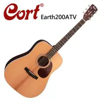在飛比找Yahoo!奇摩拍賣優惠-CORT Earth200A-TV嚴選西岸雲杉木面單板木吉他