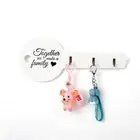 Hat Shelf Coat Hooks Storage Rack Retro Wood Key Holder Wall Keys Shape Hook