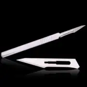 100Pcs Sterile #11 Surgical Blades+1Pc #3 Scalpel Knife Handle Medical Dental