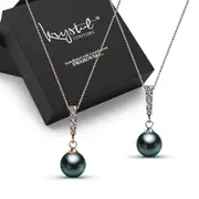 Boxed 2pc Necklace Set Embellished with SWAROVSKI® Crystals