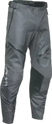 Thor Terrain ITB waterproof Motocross Textile Pants, black-grey, Size 36 for Men Black Grey