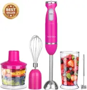5-in-1 Electric Stick Blender 800W Hand Mixer Chopper Beaker Whisk Set