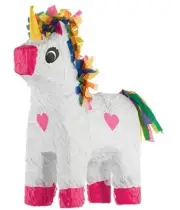 Pull String Sparkling Unicorn Pinata