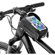 Hod Health And Home Bike Bag 017 1Bk Top Tube Portable Waterproof Bicycle Frame Touch Screen Cell Phone Holder Black Bags & Panniers