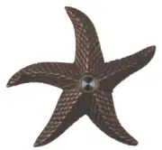 Brass Doorbell Starfish Designer ORB Lighted Button Push Ringer House