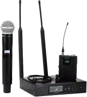 Shure QLXD124/85 Combo Wireless Handheld and Lavalier Microphone System - V50