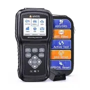 ANCEL AD610 PRO ABS SRS OBD2 Scanner, ABS Bleeding Scanner, Car Code Reader B...