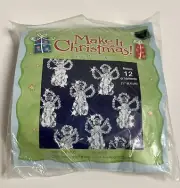 Make It Christmas beaded Angels ornaments kit makes 12 clear Hobby Lobby