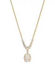 Nadri Cubic Zirconia Pendant Necklace in 18K Gold Plated, 16-18