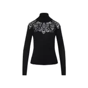 [Ermanno Scervino] Ermanno Scervino-Black Merino Wool Pullover-Donna 38 IT