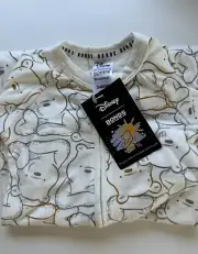 NWT BONDS x Winnie The Pooh Zip Wondersuit Zippy Oh Bother 00/3-6 Mth