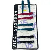 Vidal Sassoon Pinch Hair Clips VS11427 Vintage 1999 Teal Pink Black