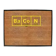 Food Bacon Periodic - Funny Novelty Doormat Man Cave Floor mat